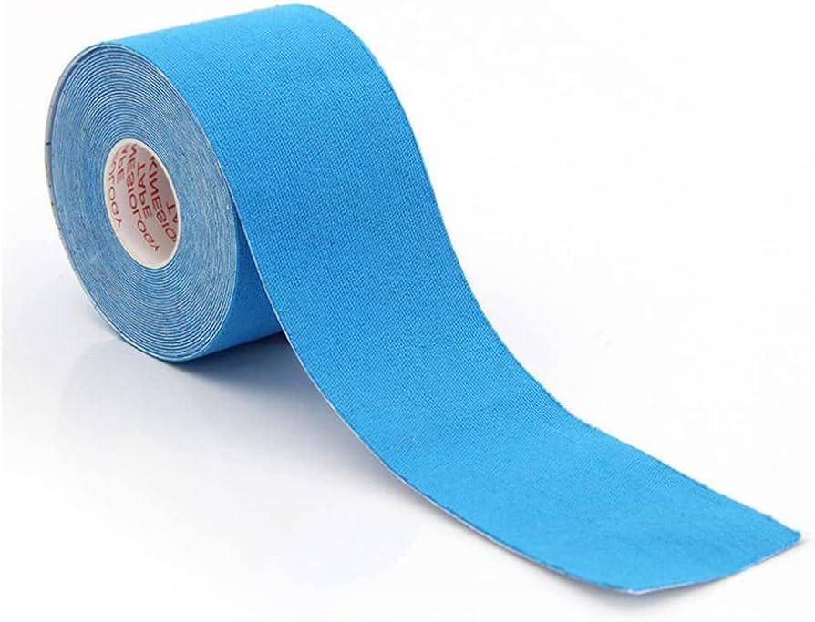 Тейп кінезіологічний Kinesiology Tape 5 см х 5 м Блакитний - фото 1