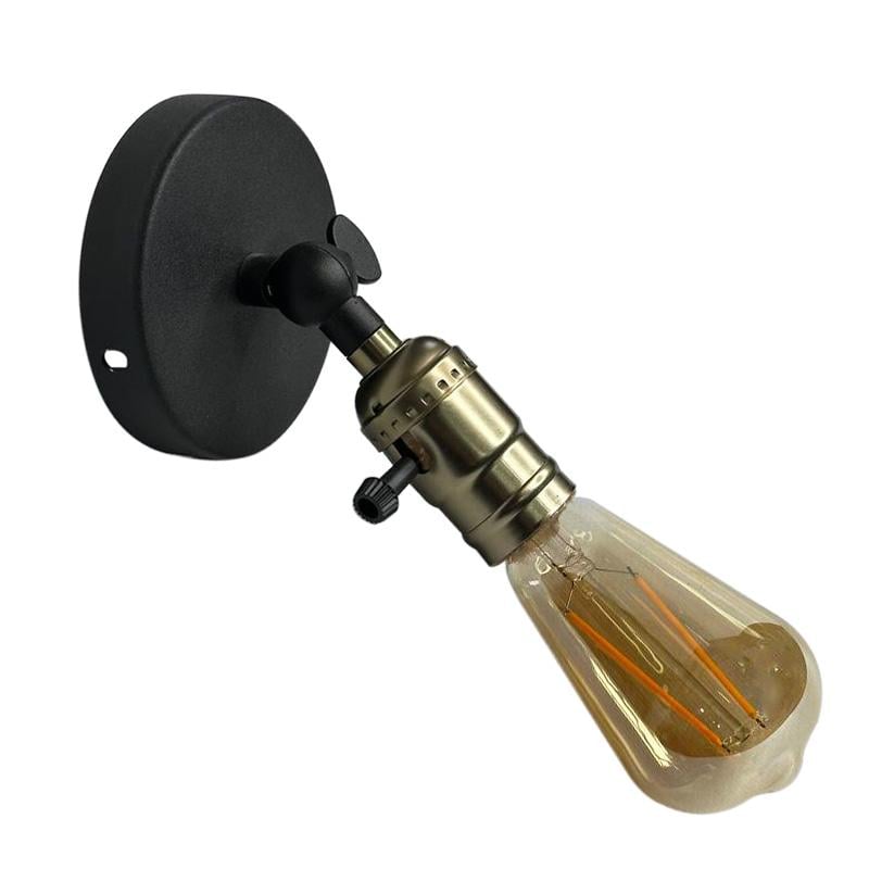 Бра в стиле лофт American с выключателем на патроне Бронза