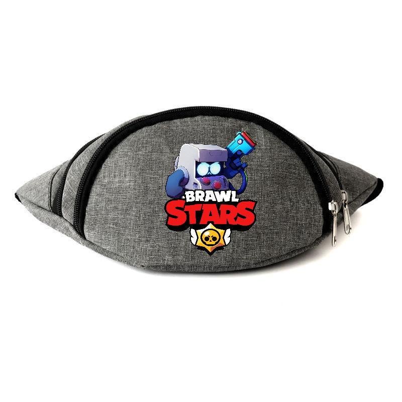 Поясная сумка-бананка Cappuchino toys Бравл Старс 8Бит Серый (1652387734) Поясная сумка-бананка Cappuchino toys Бравл Старс 8Бит Серый (1652387734)