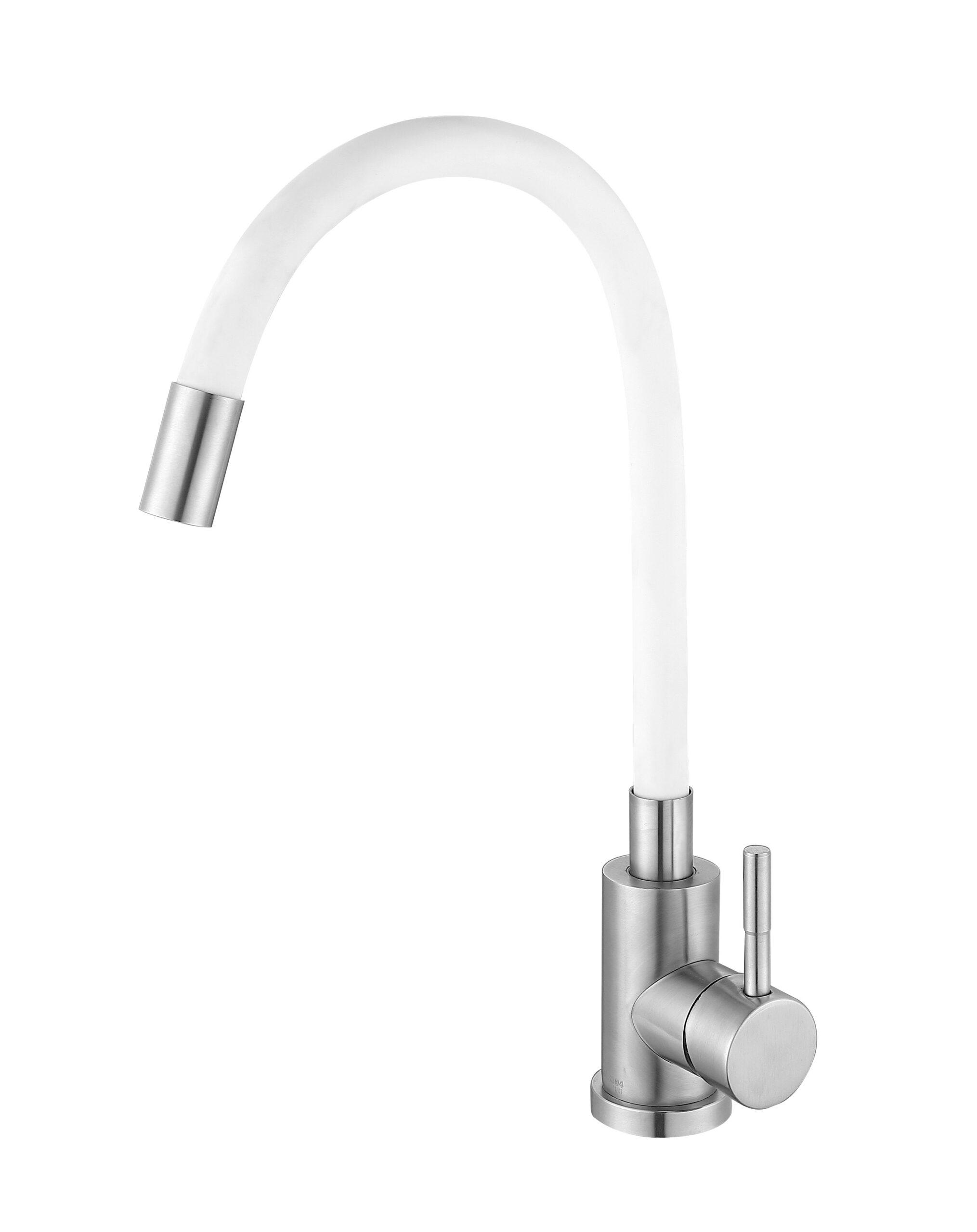 Смеситель для кухни Wezer EKO4X-01W 1/10 d 35 мм Белый