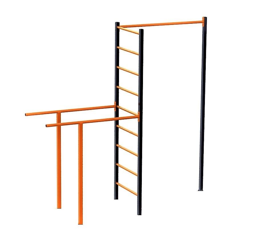 Спортивный комплекс для улицы турник/брусья/лестница (203/ст)