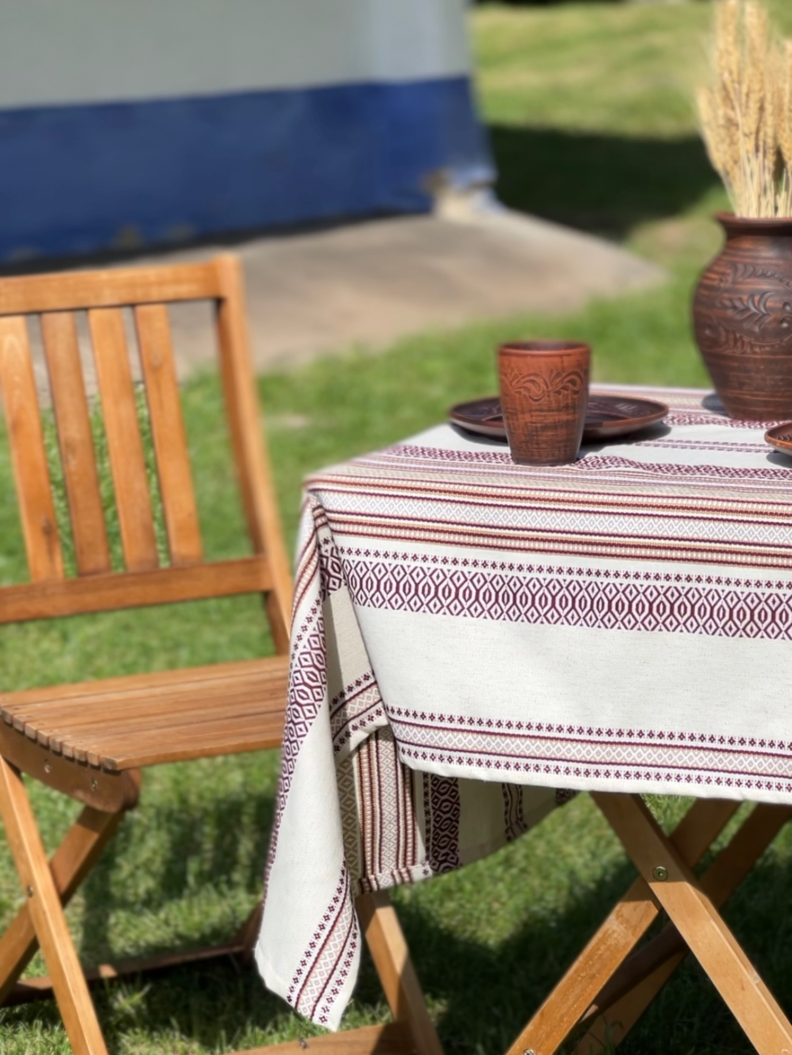 Скатертина лляна великодня Плай з українським орнаментом 450x150 см (1908-8) - фото 7 Скатертина лляна великодня Плай з українським орнаментом 450x150 см (1908-8) - фото 7