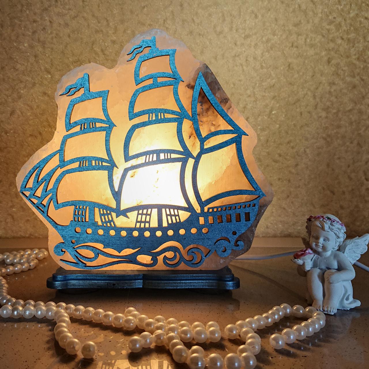 Соляной светильник Корабль (C-K-0001-y)