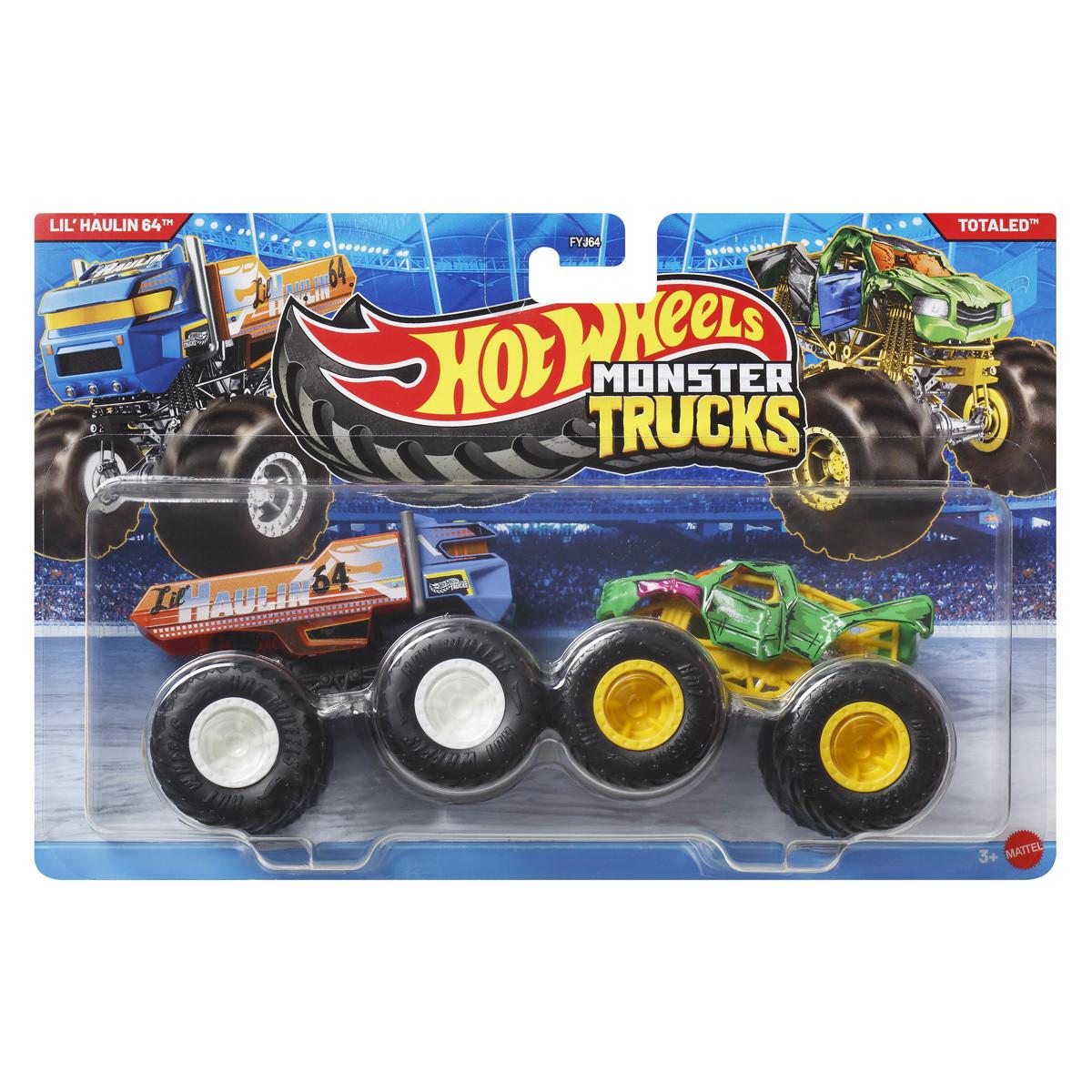 Подарунковий набір 2 монстр-траки Hot Wheels Monster Trucks Lil' Haulin Vs Totaled