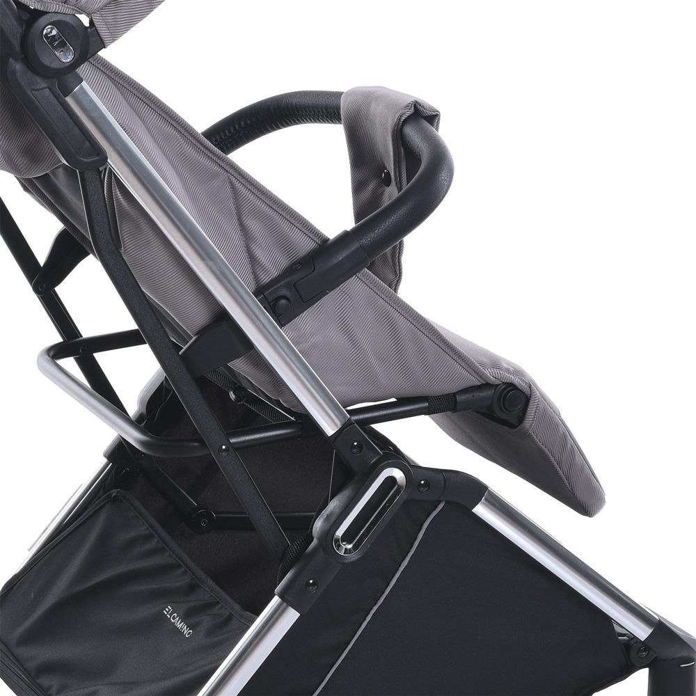 Коляска прогулянкова книжка El Camino ME 1129 3 положення спинки чохол LINK Silver Striped (6903317616213) - фото 5