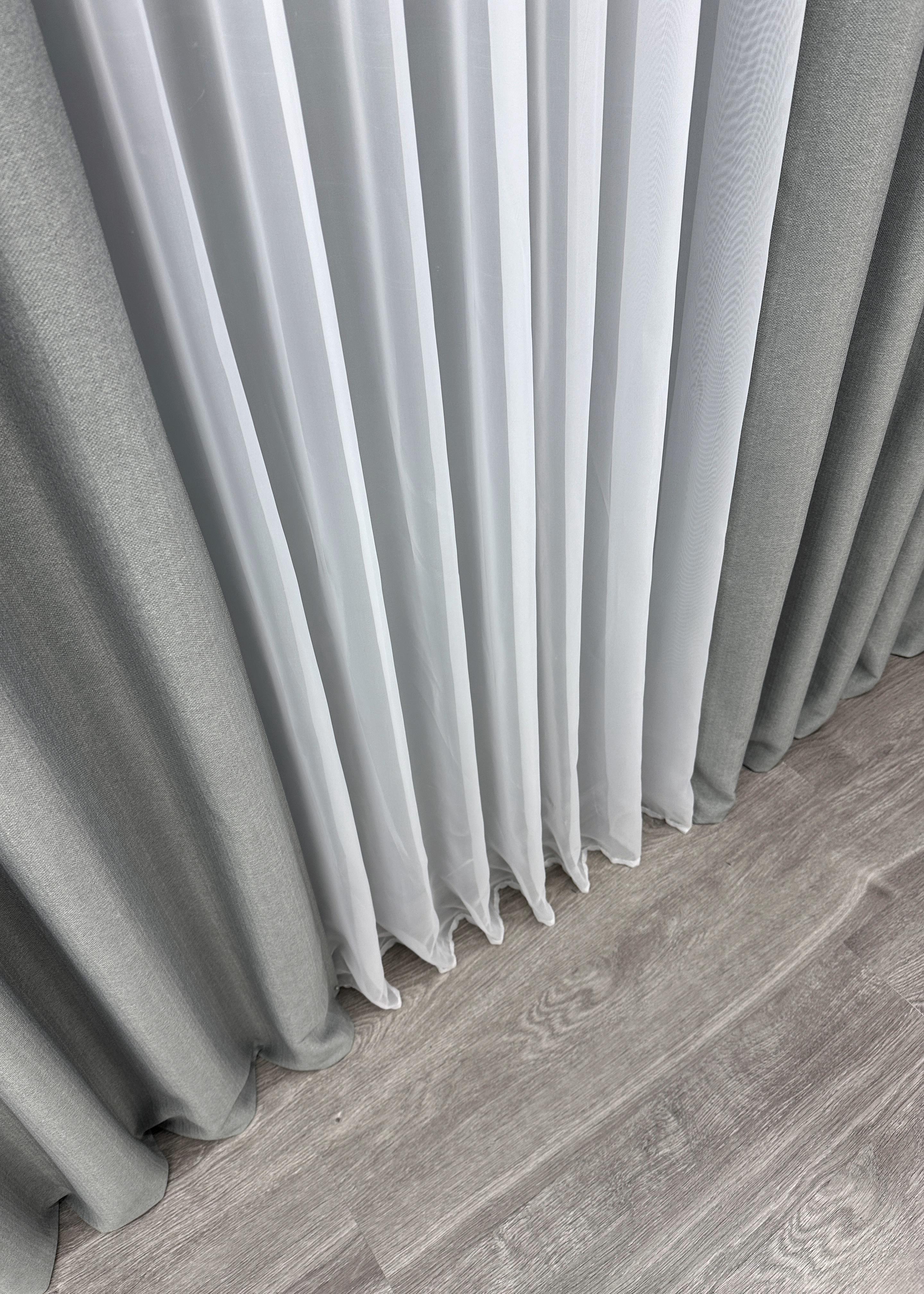 Комплект готовых штор VR-Textil Шенил однотонный №1689ш 150х270 см 2 шт. Светло-серый (33-0587) - фото 10 Комплект готовых штор VR-Textil Шенил однотонный №1689ш 150х270 см 2 шт. Светло-серый (33-0587) - фото 10