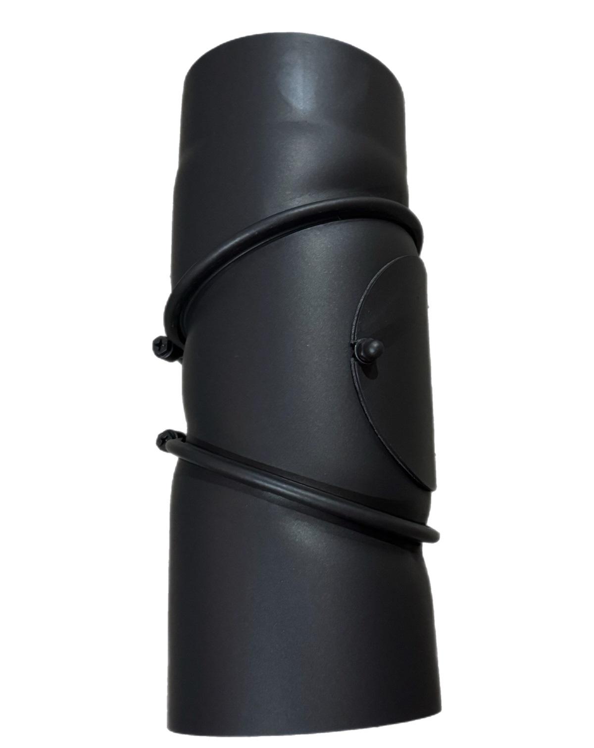 Колено регулируемуе Stahl System с очисткой Ø 120 мм 90° сталь 2 мм (02536) - фото 2