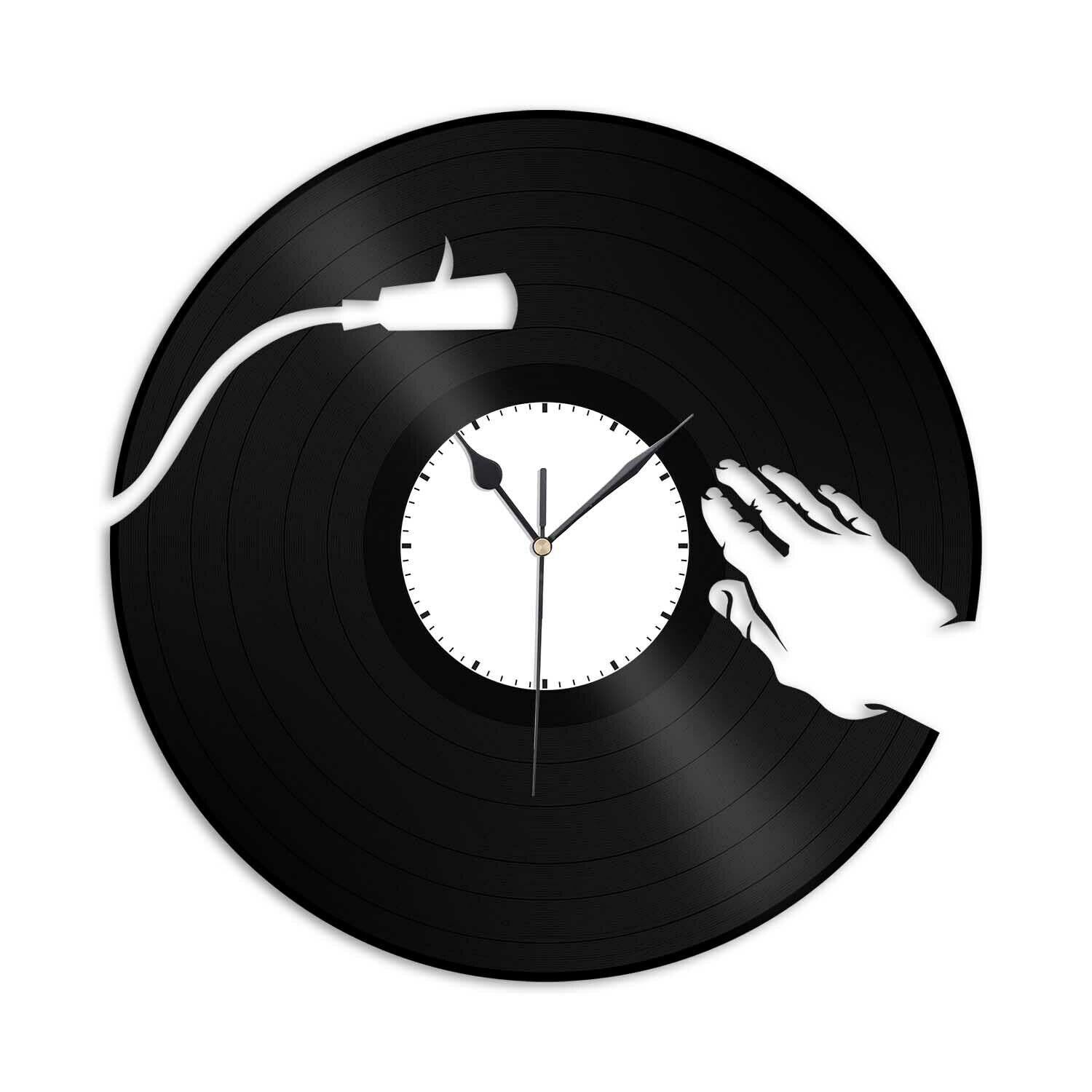 Часы настенные Dj 1893 из виниловой пластинки