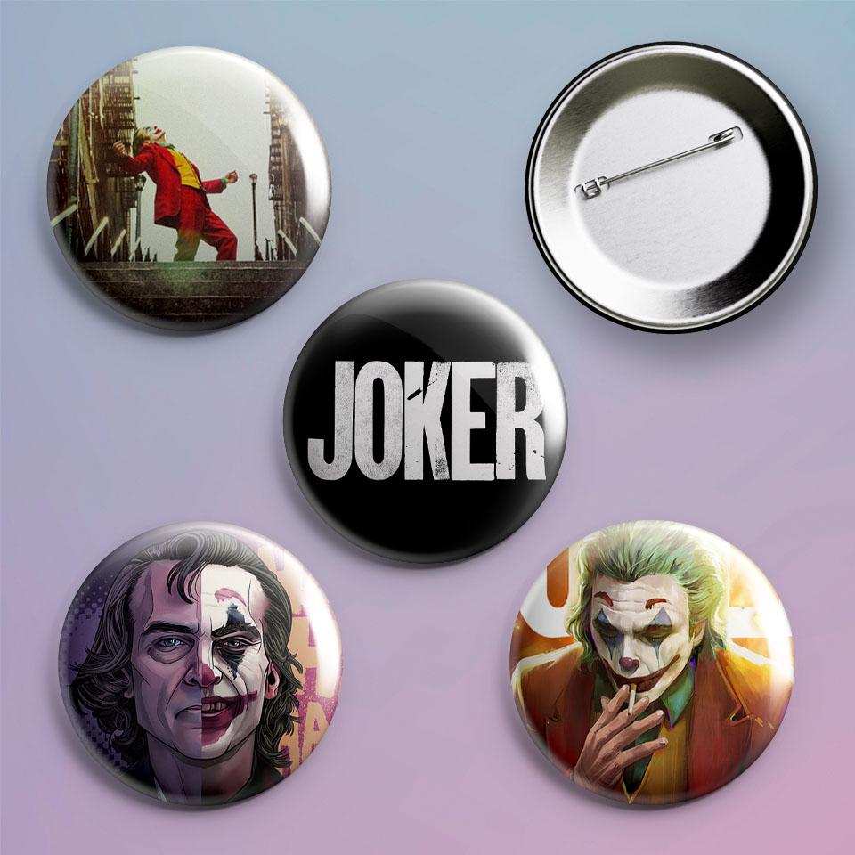 Значки на рюкзак Joker DC Comics "2 4 шт.