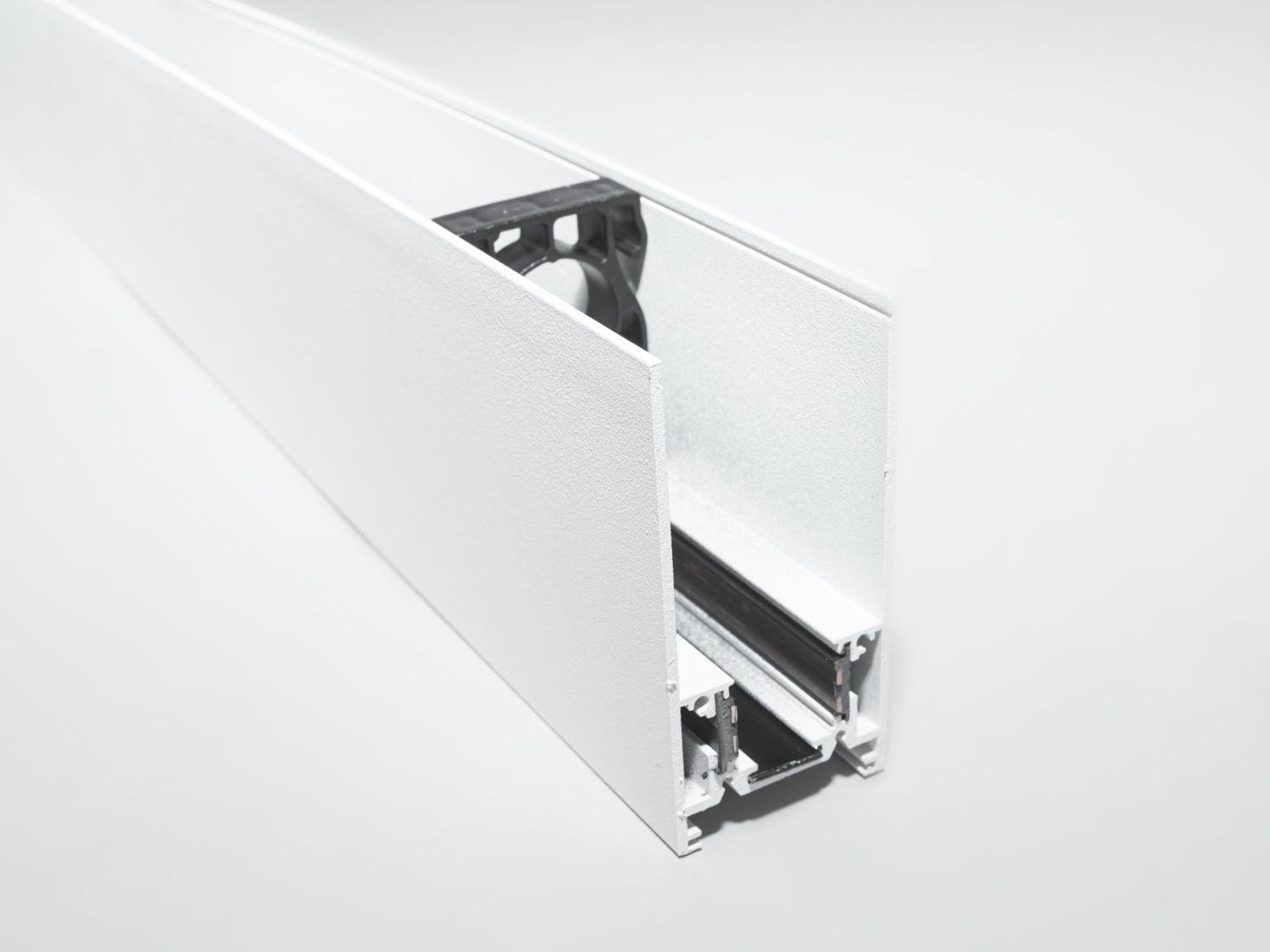 Рейлинг-шинопровод для магнитной трековой системы для скрытой установки 1 м (QY-CX102W-35-1M-WH)