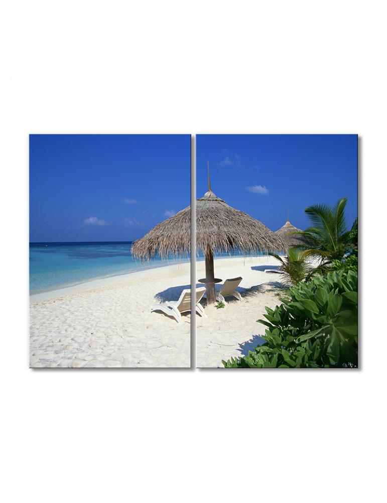 Картина модульная Рай на Земле 2 модуля 80x120 см