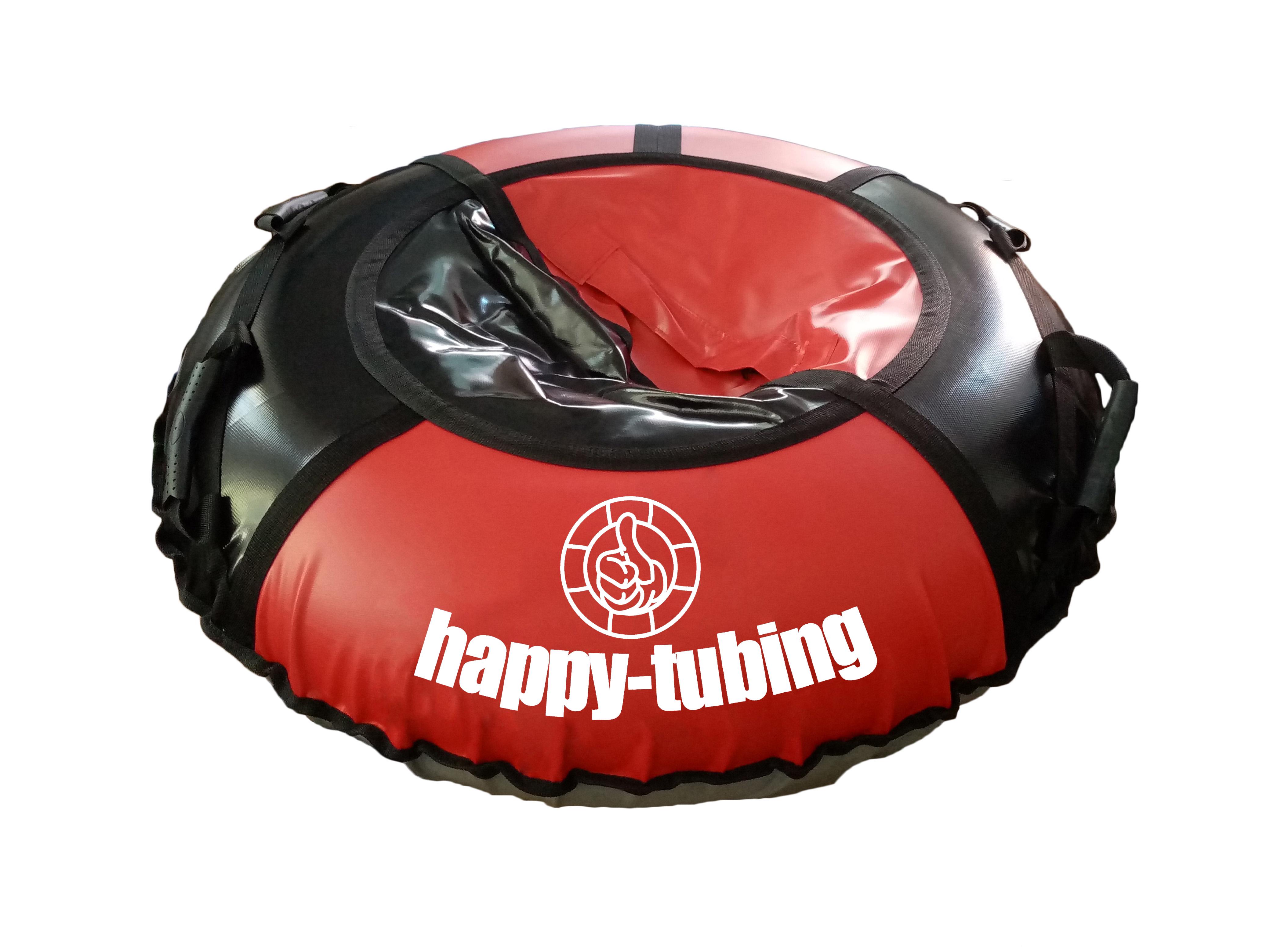 Тюбинг Happy-Tubing Стандарт d 120 см Красный/Черный