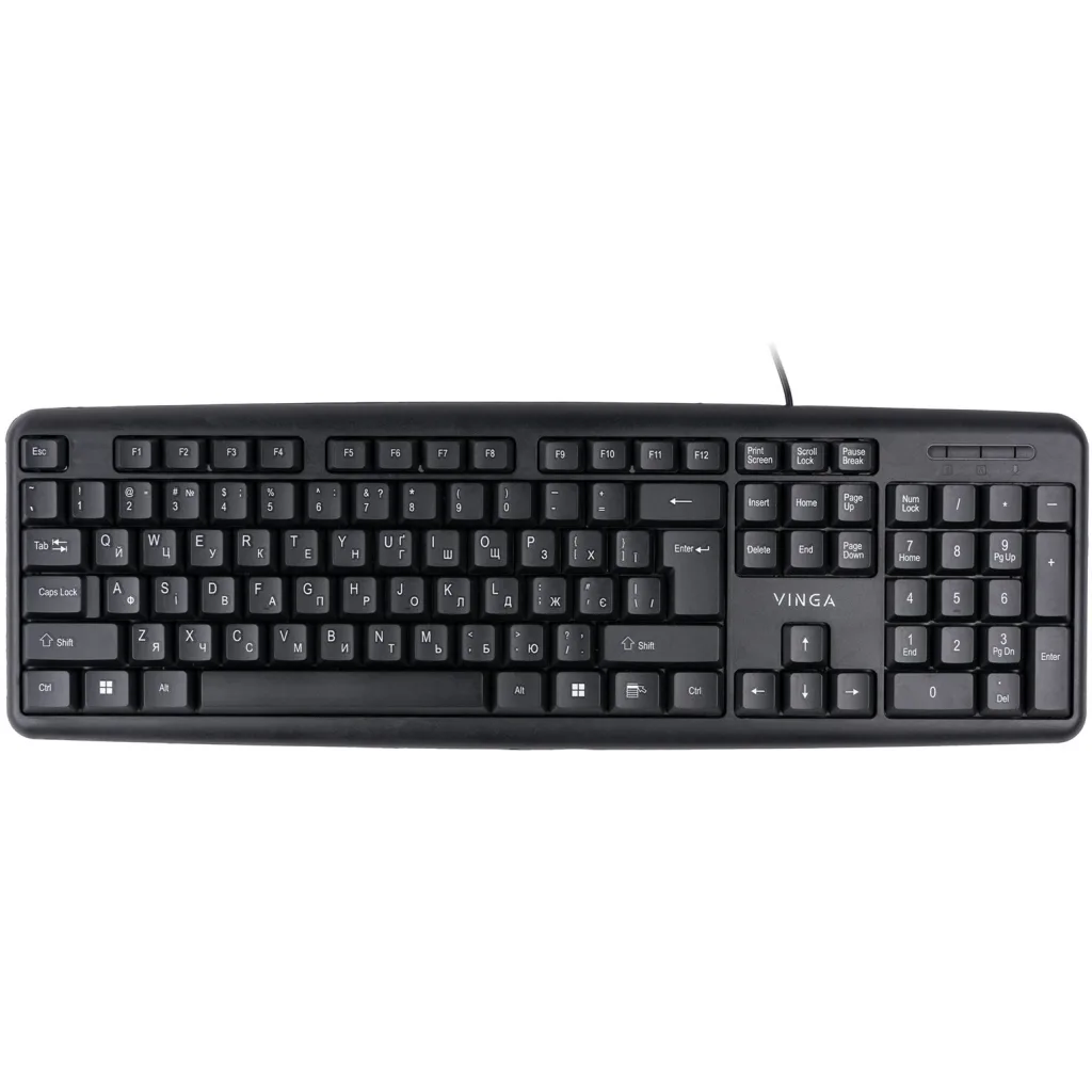 Клавіатура Vinga KB110BK Black (37728845) Клавіатура Vinga KB110BK Black (37728845)