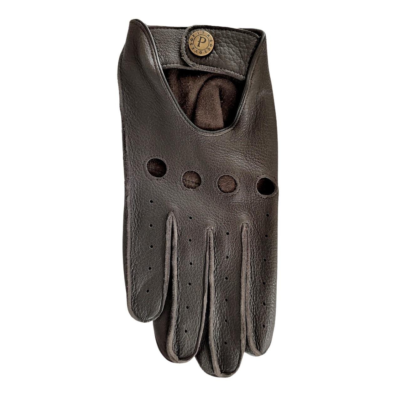 Рукавиці чоловічі Pitas водійські з оленячої шкіри р. 9,5 Корчиневий (5002) - фото 2