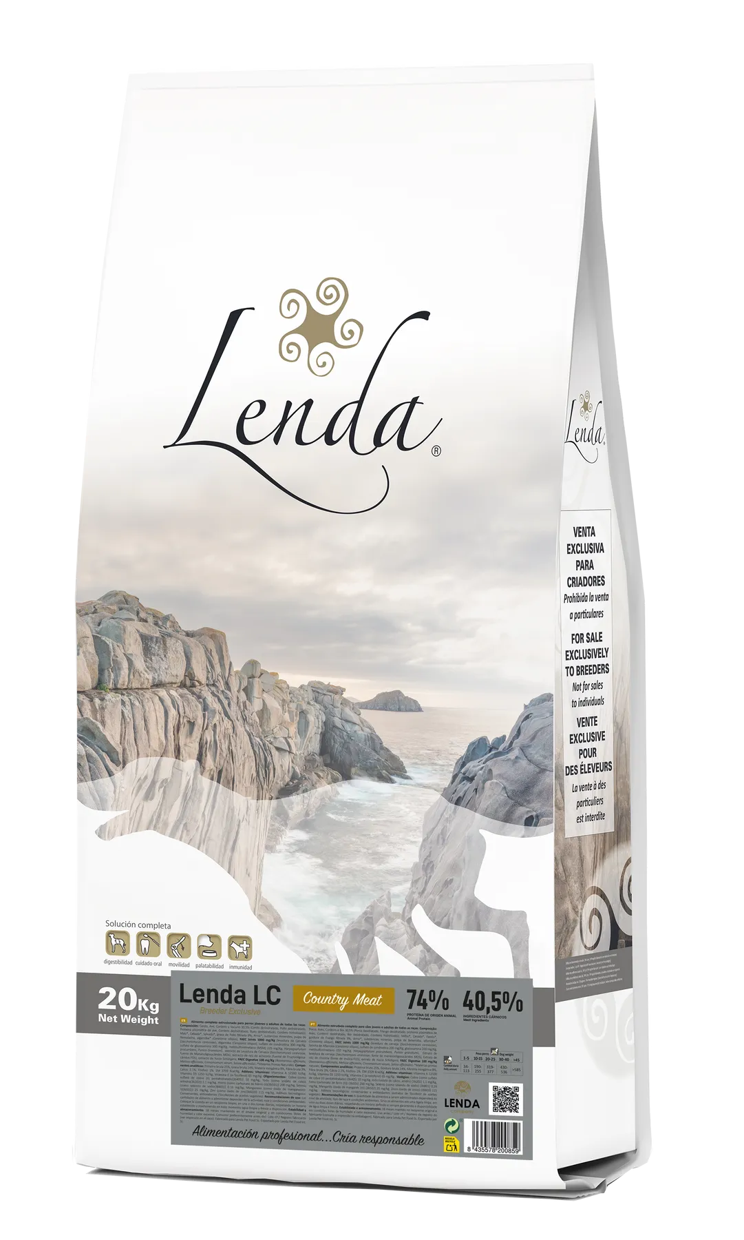 Корм сухий комплексний Lenda LC COUNTRY MEAT з м'ясом для молодих та дорослих собак усіх порід 20 кг (24064762)