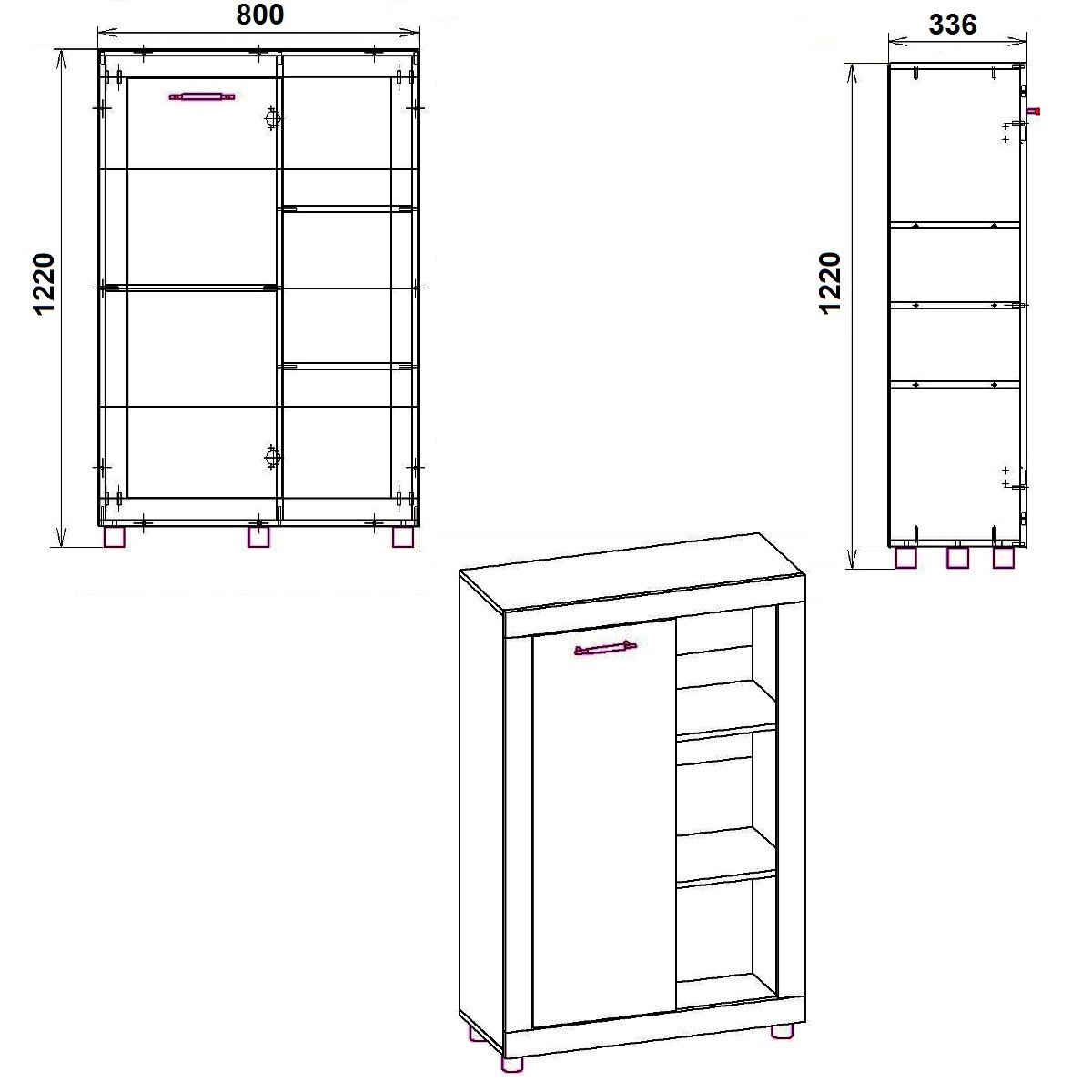 Комод для спальни Компанит МГ-1 Тумба-1 80х33,6х122 см Бук (2064275) - фото 2 Комод для спальни Компанит МГ-1 Тумба-1 80х33,6х122 см Бук (2064275) - фото 2