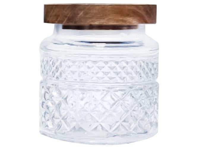 Емкость круглая с деревянной крышкой 1,1 л (MSN-32259)