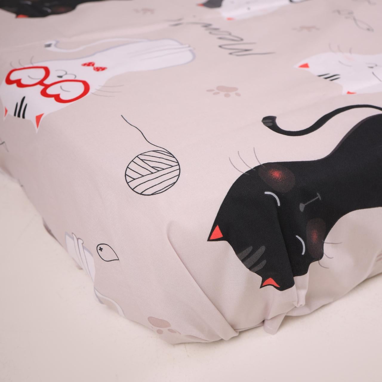 Простынь на резинке Black Cat бязь 160х200х25 см (36978889)