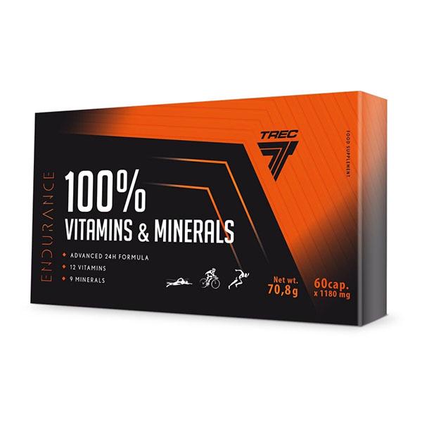 Витаминно-минеральный комплекс для спорта Trec Nutrition Endurance 100% Vitamins & Minerals 60 капс. (000024857)