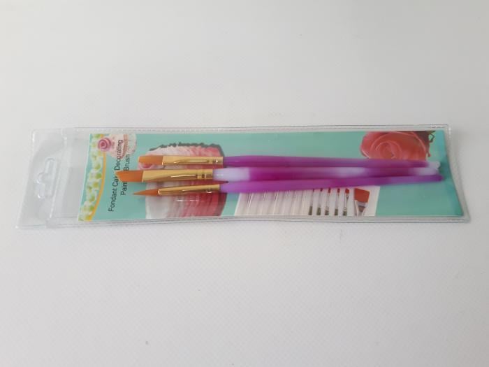 Набор кондитерских кисточек для росписи пряников 3 шт. L 18 см (728375164) - фото 2 Набор кондитерских кисточек для росписи пряников 3 шт. L 18 см (728375164) - фото 2