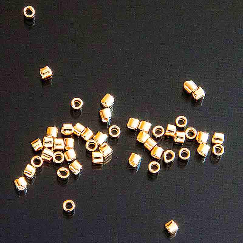 Кримпы зажимные бусины 2 мм 100 шт. золото - фото 2 Кримпы зажимные бусины 2 мм 100 шт. золото - фото 2