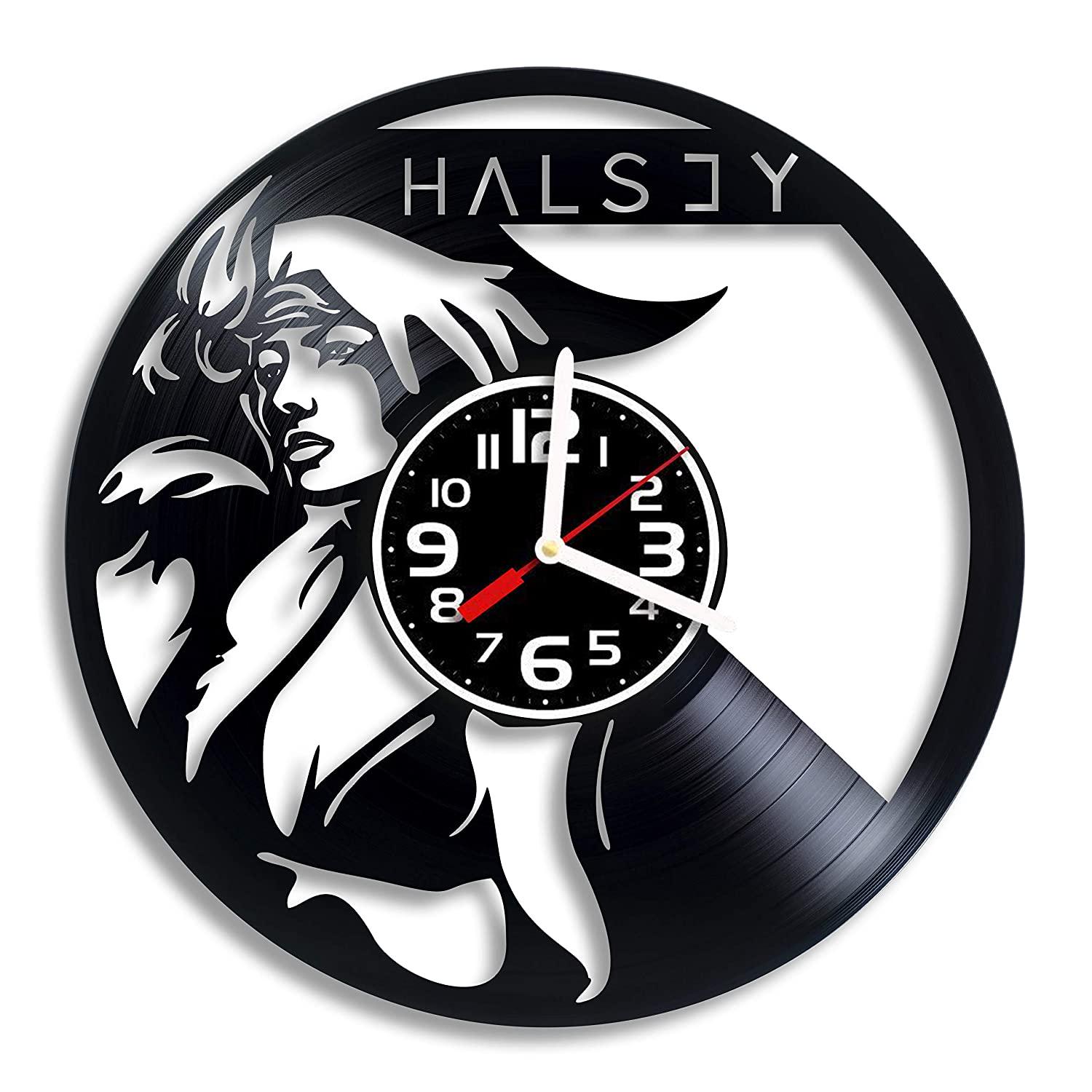 Часы настенные Halsey 2926 из виниловой пластинки