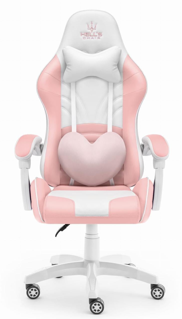 Крісло комп'ютерне Hell's Rainbow Pink/White (2616427376) - фото 1 Крісло комп'ютерне Hell's Rainbow Pink/White (2616427376) - фото 1