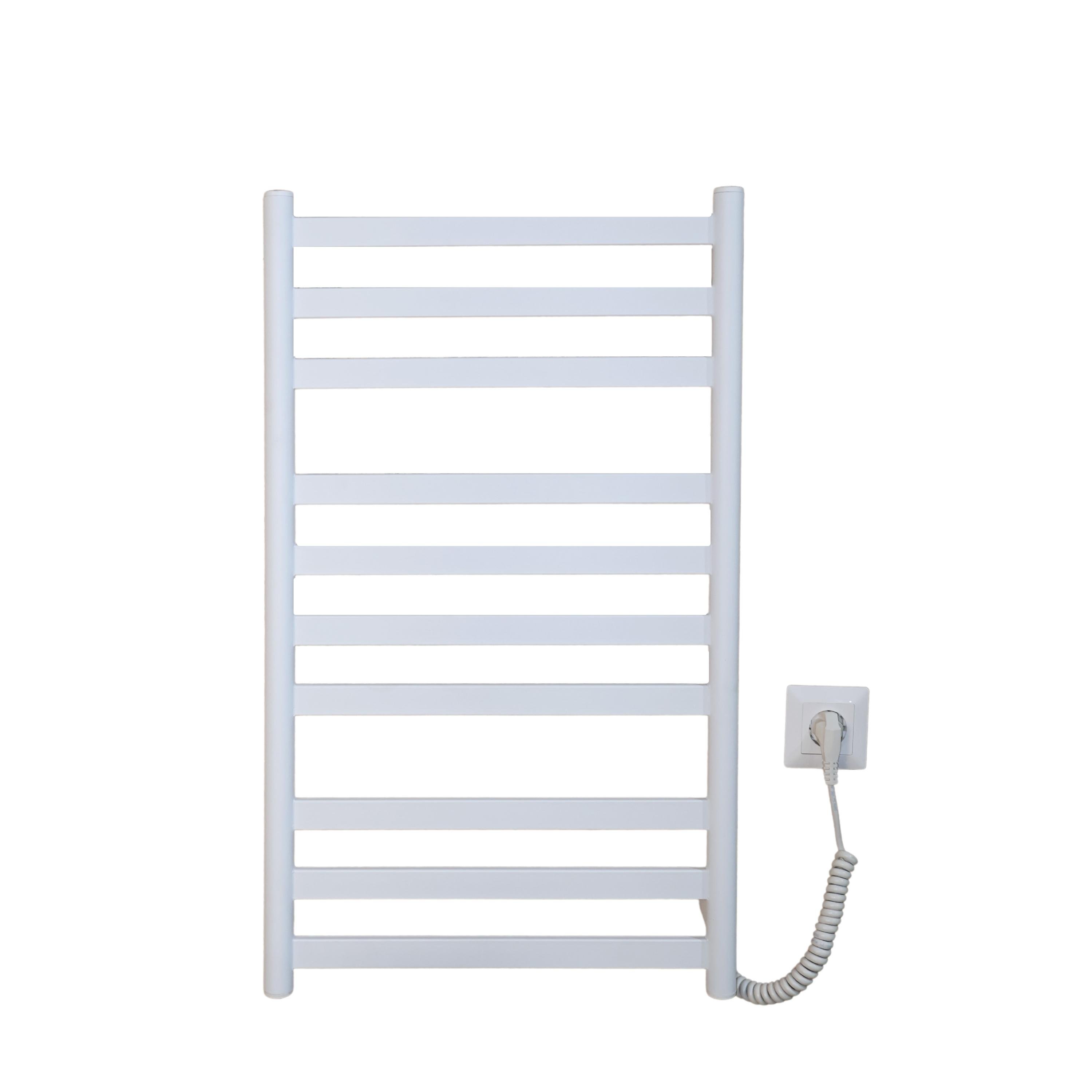 Полотенцесушитель электрический Carino MIA с кнопкой 790х490 мм Белый матовый (28496643)