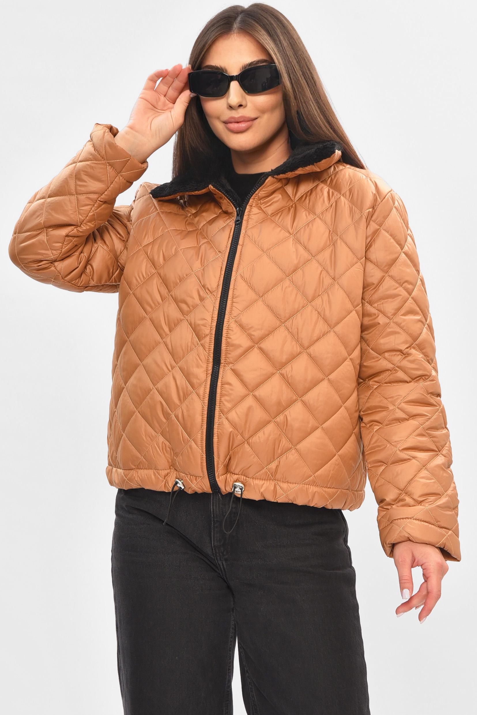 Куртка жіноча демісезонна р. 44/46 Коричневий (205282) - фото 2