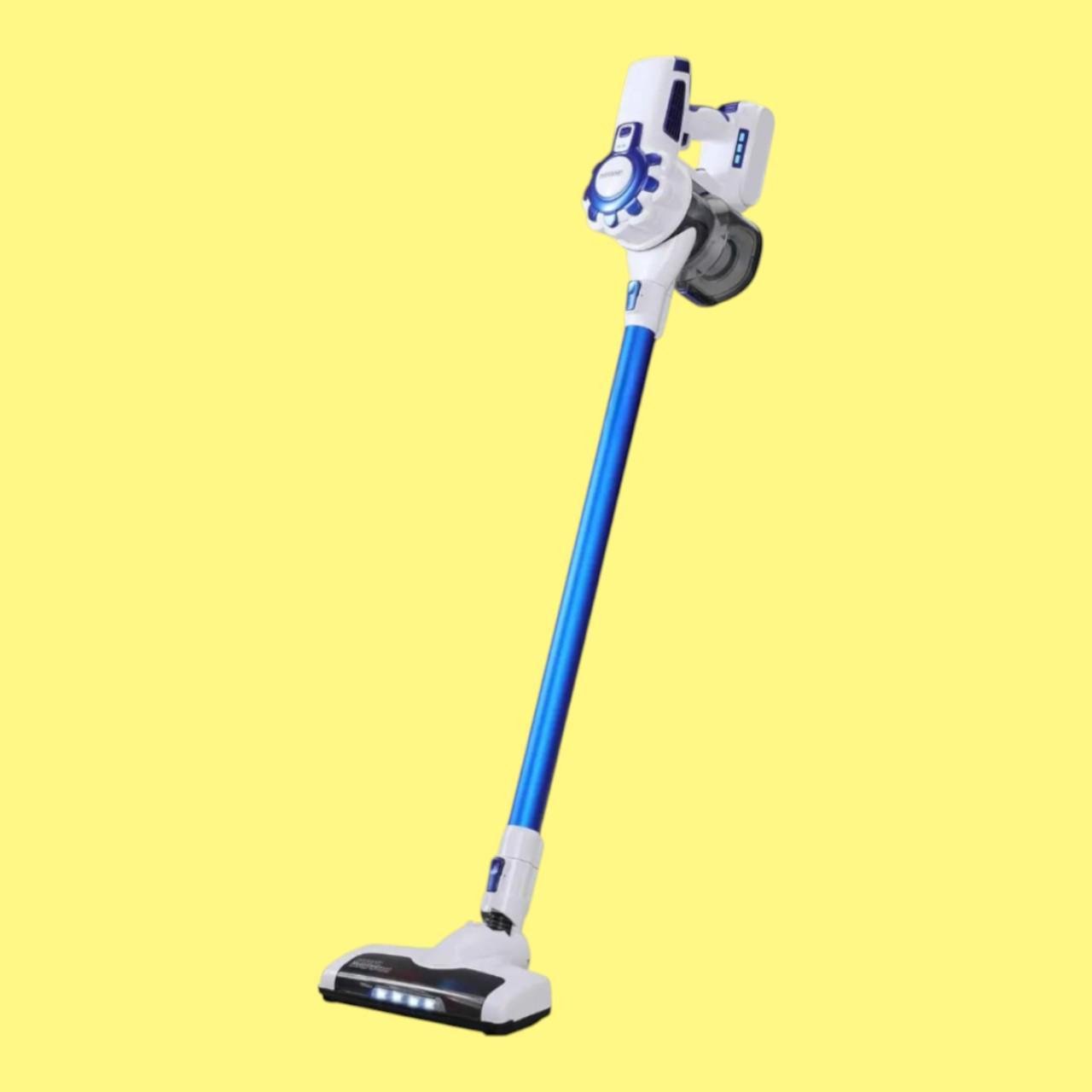 Пилосос вертикальний акумуляторний Rainberg RB-2301 з підсвіткою 2500 Вт 0,6 л (є124)