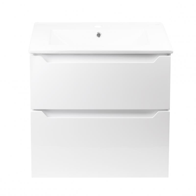 Комплект Q-tap Scorpio 605х585х460 White тумба підвісна + раковина врізна QT1472TPВ6013060CW (13750)