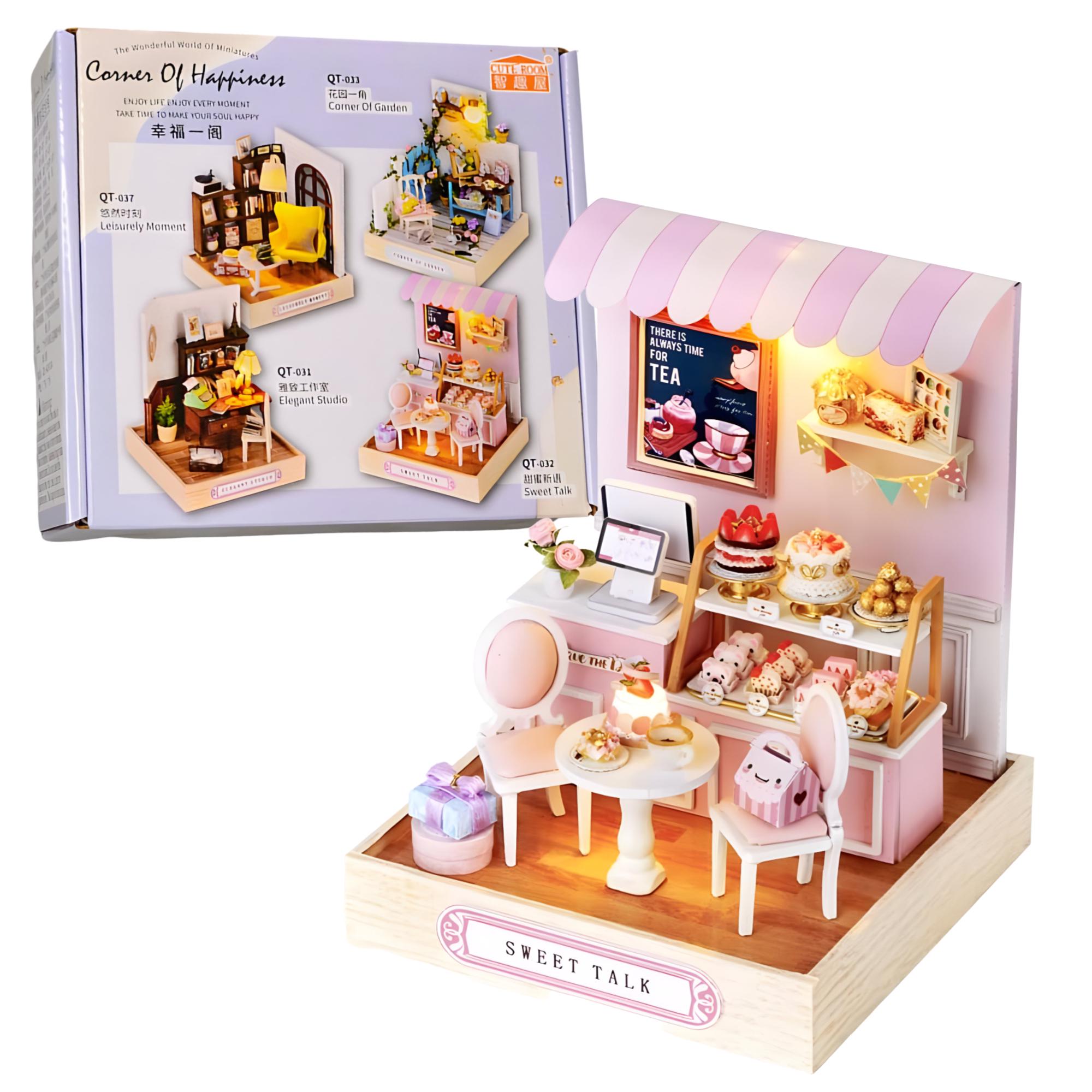 Конструктор 3D Румбокс Кондитерская своими руками со световыми эффектами (QT-032)