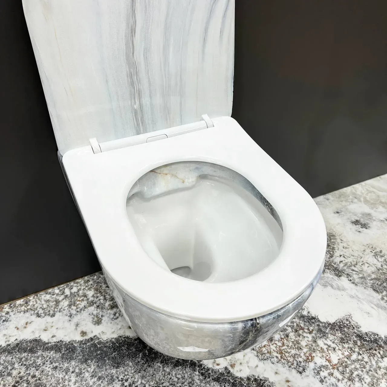 Унітаз підвісний VBI Vulcano безобідковий 480x360 мм Сірий граніт (RM-VBI-020405) - фото 5 Унітаз підвісний VBI Vulcano безобідковий 480x360 мм Сірий граніт (RM-VBI-020405) - фото 5