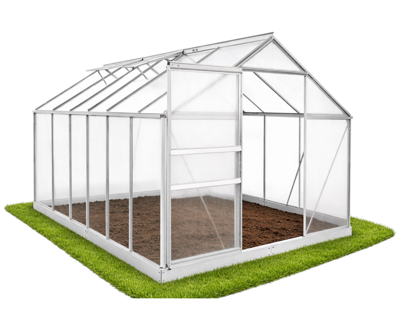 Теплица из поликарбоната двухскатная GardenLine 7,03 м2 3,7х1,9х1,95 м 700 г/м2 Прозрачный (3392) Теплица из поликарбоната двухскатная GardenLine 7,03 м2 3,7х1,9х1,95 м 700 г/м2 Прозрачный (3392)