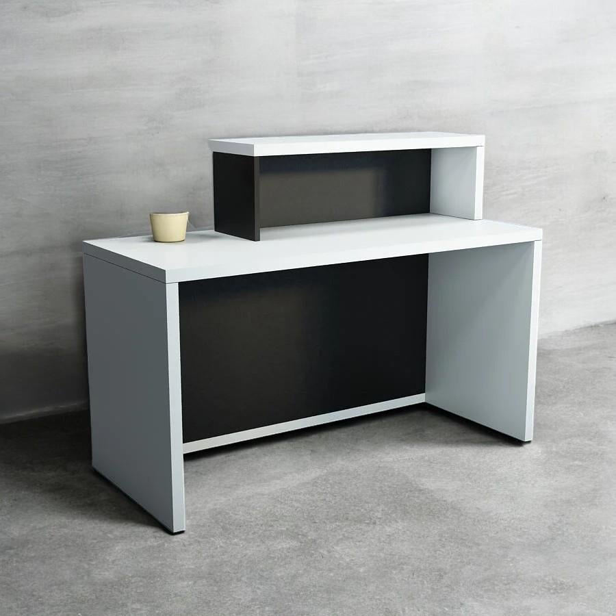 Стойка-ресепшн/4 Tobi Sho правосторонняя для офиса/салона 1600х600х1050 мм Белый/Черный (65956223) - фото 4