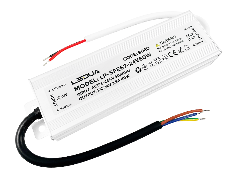 Блок питания LEDUA 24V 60W IP67 (LP-SFE67-24V60W)