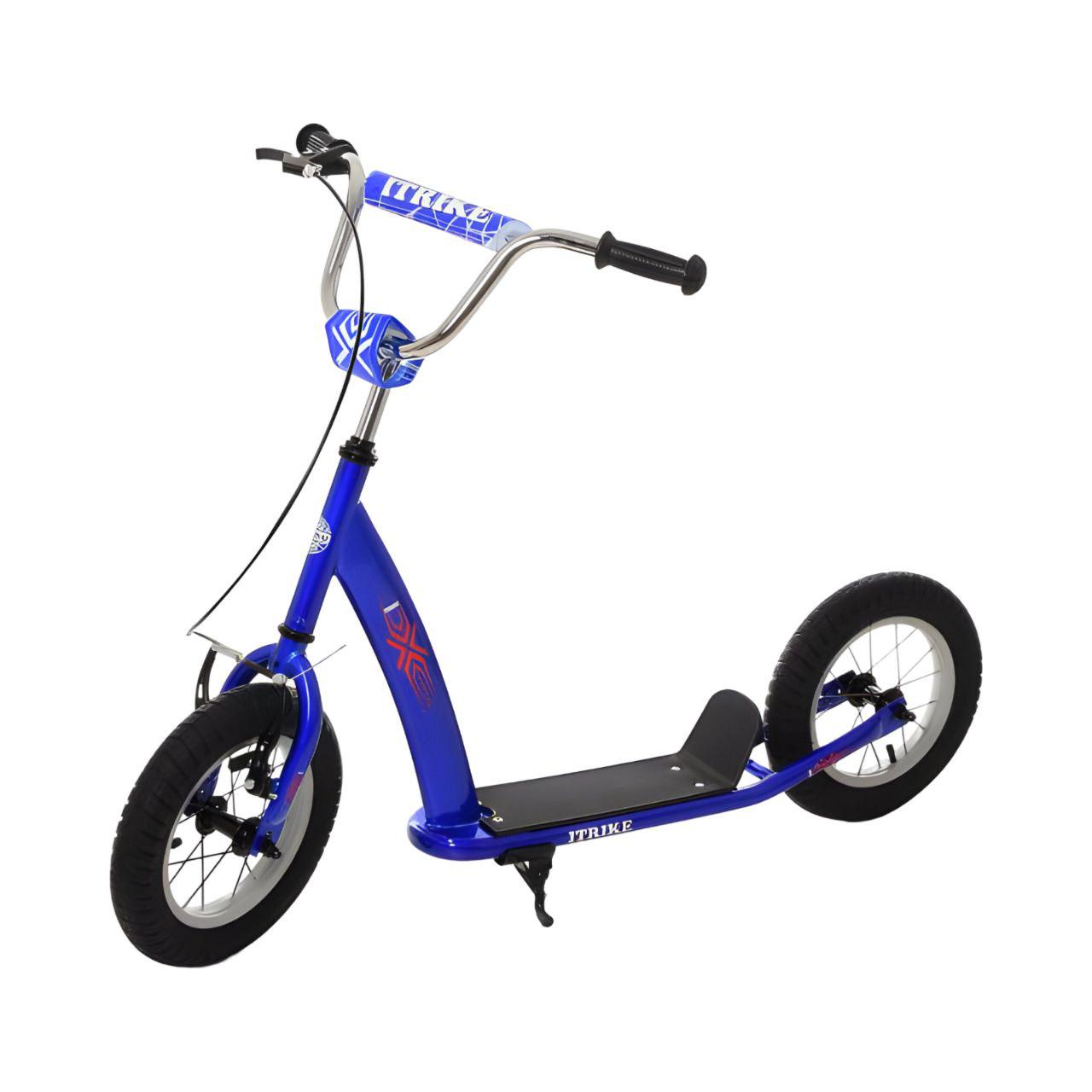 Самокат SR 2-047-BBL подростковый ручной тормоз/подножка 30x11 см Синий (25877137) - фото 1