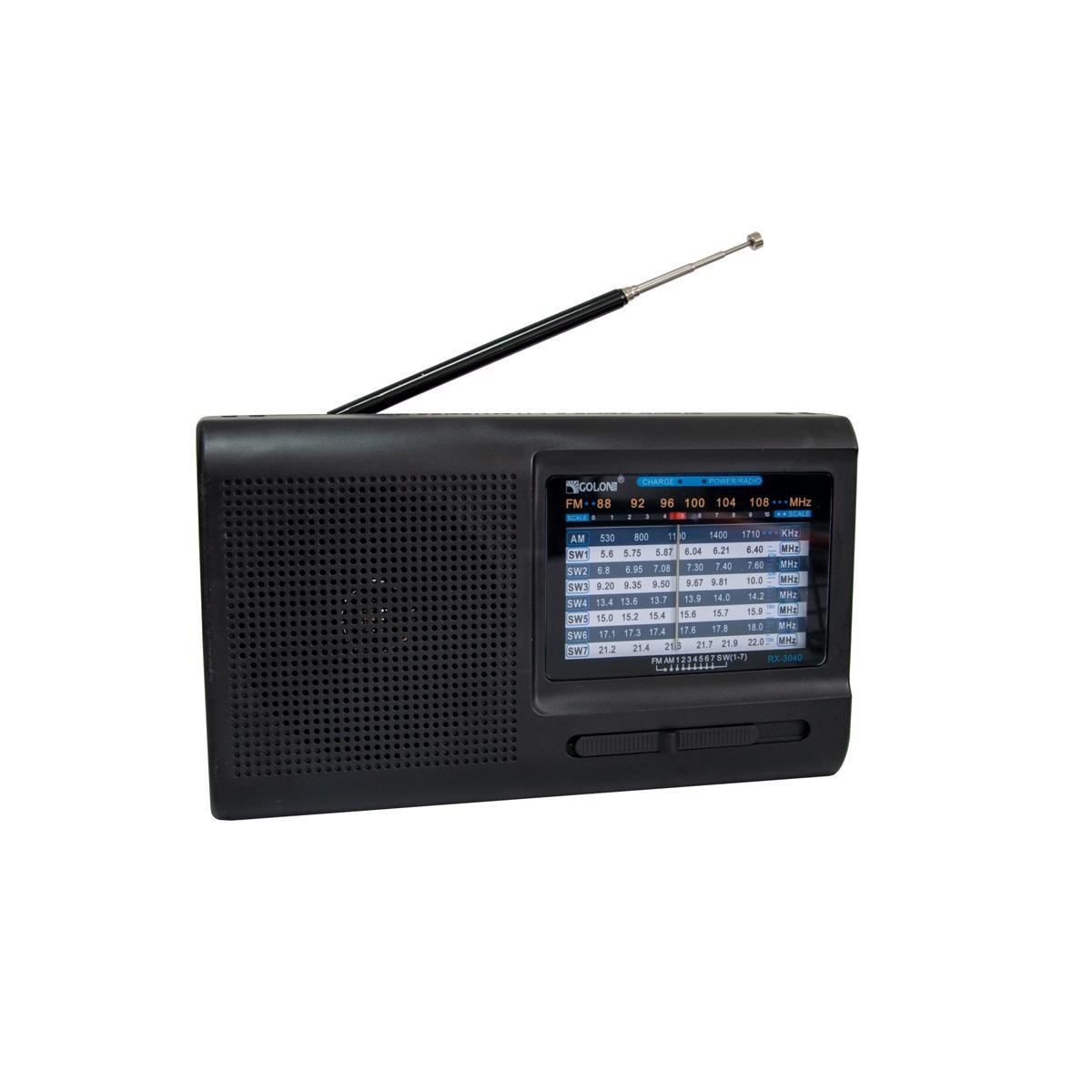 Радіоприймач FM Golon RX-3040 радіо на батарейках (1010528-Black) - фото 5