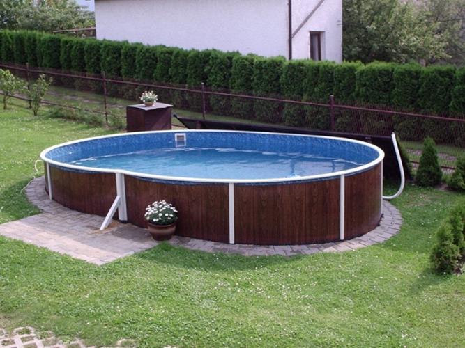 Басейн овальний Azuro De Luxe 405DL 7,3х3,7х1,2 м (3EXB0353)