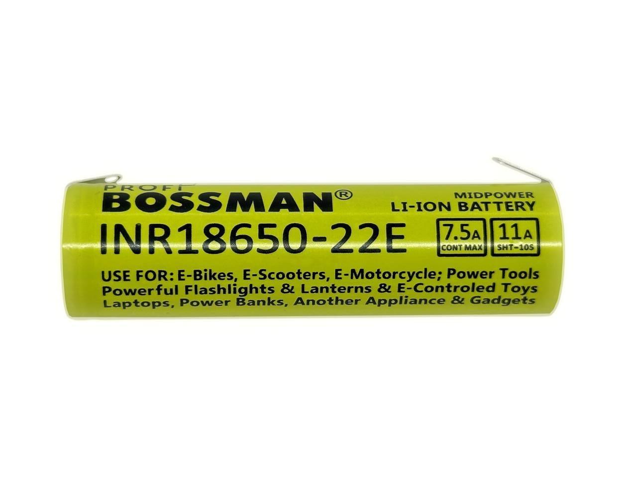 Акумулятор високострумовий Bossman Profi Li-ion 3,7V 2000mAh INR18650-22EU з контактами під пайку (2499586099) - фото 4