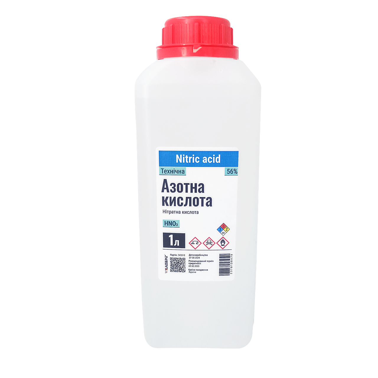 Азотна кислота 56% Ч 1 л (2378138479)