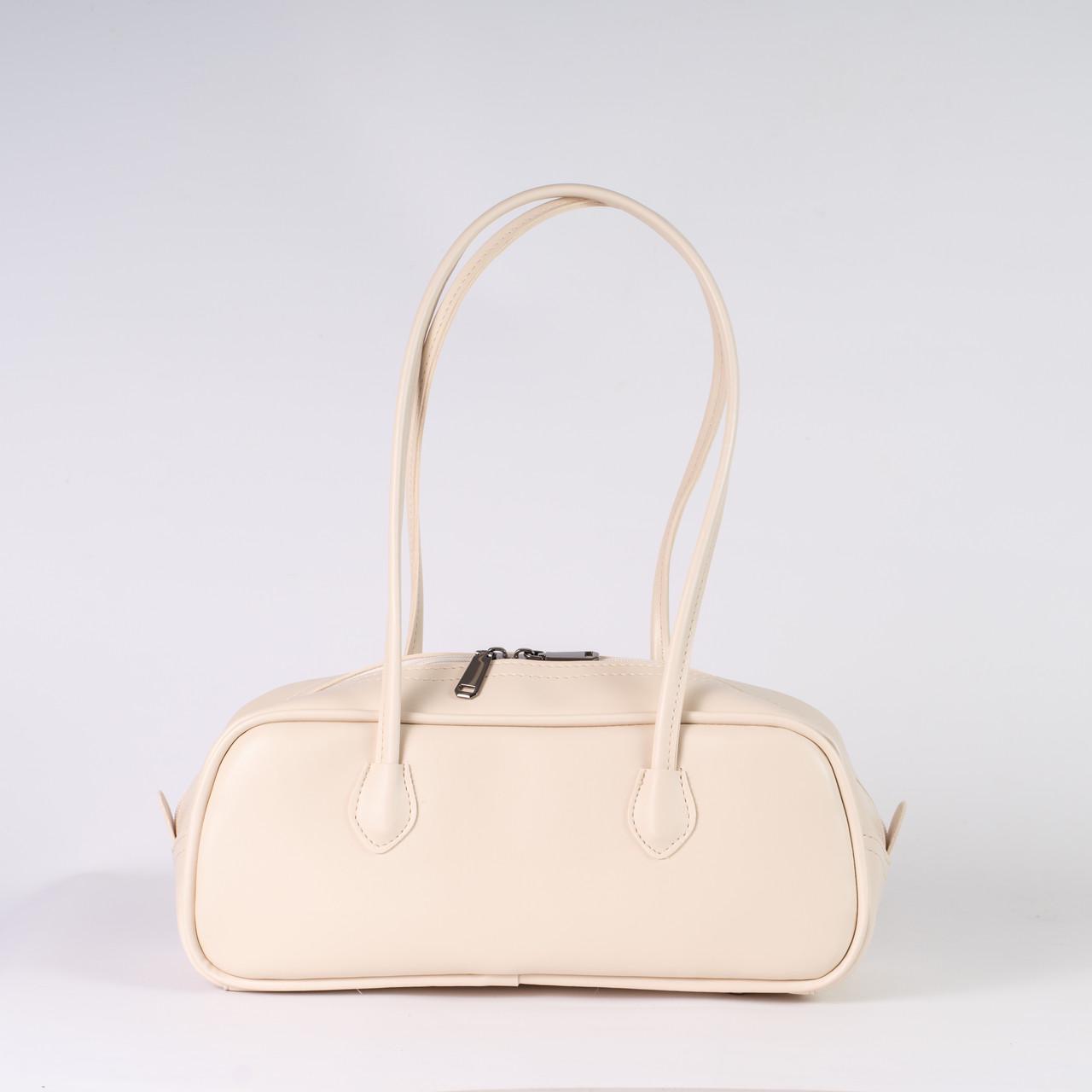 Сумка жіноча багет з екошкіри XENIA № 01-25 Молочний - фото 3 Сумка жіноча багет з екошкіри XENIA № 01-25 Молочний - фото 3