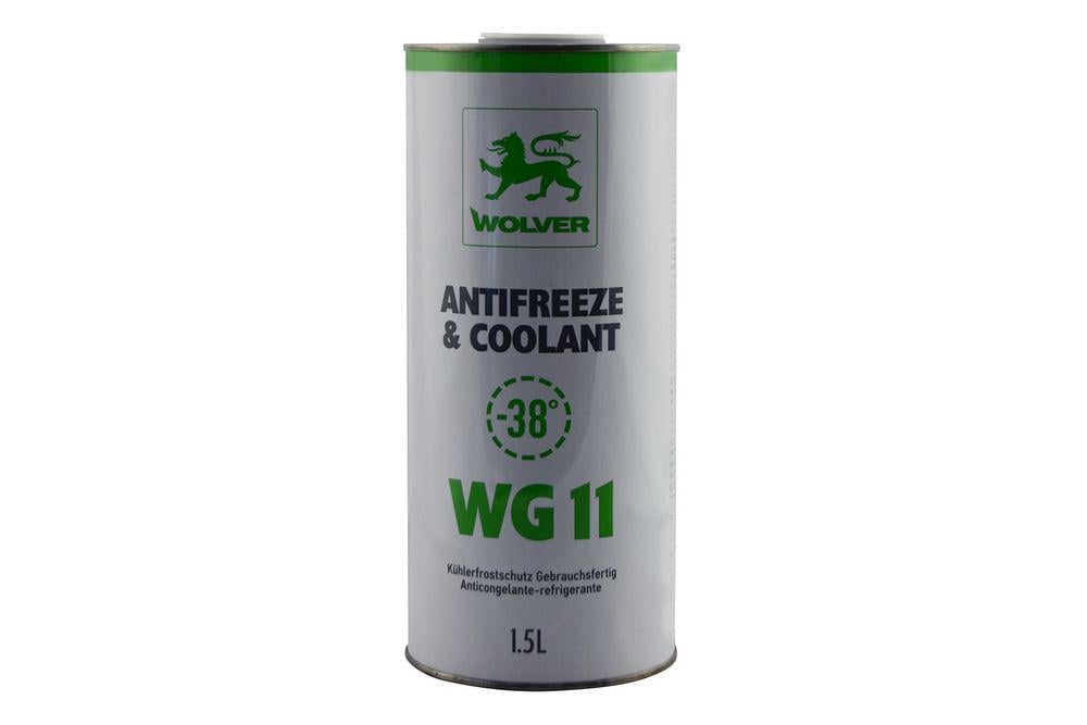 Антифриз Wolver Antifreeze&Coolant Ready для использования G11 до-40°C 1,5 л Зеленый (30989)