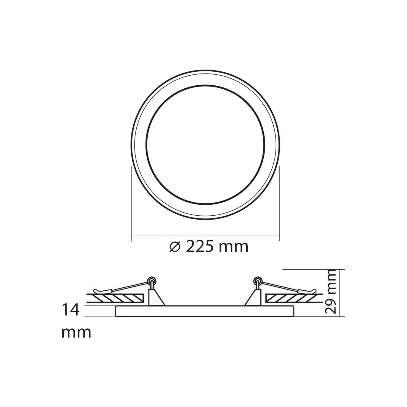 Точечный светильник встраиваемый с подсветкой Videx LED 18W/6W 5000K/2700K (VL-DL4R-1852) - фото 10 Точечный светильник встраиваемый с подсветкой Videx LED 18W/6W 5000K/2700K (VL-DL4R-1852) - фото 10