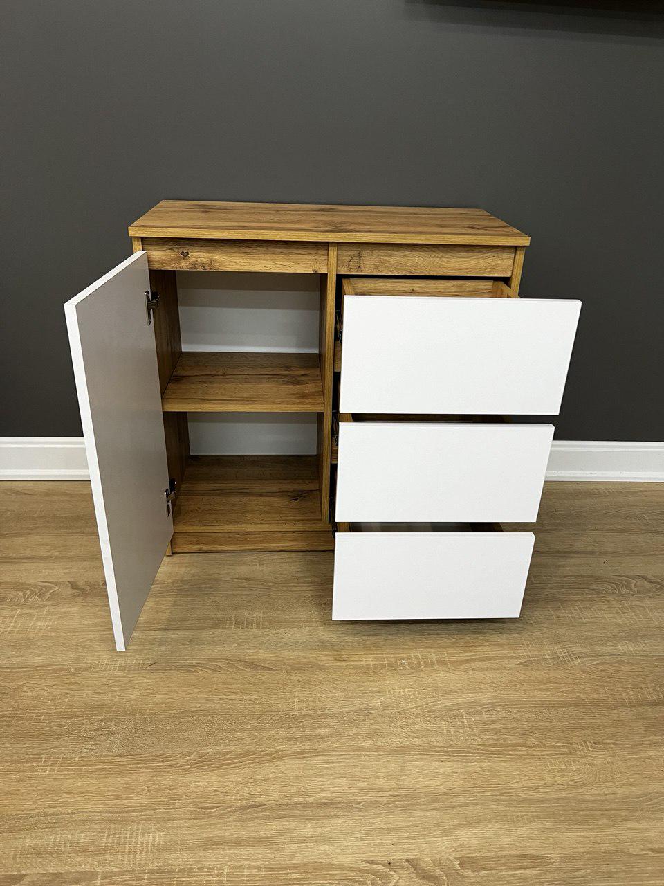 Комод Голд 3/1 750х750х370 мм Дуб аппалачі/Німфеа Альба - фото 4