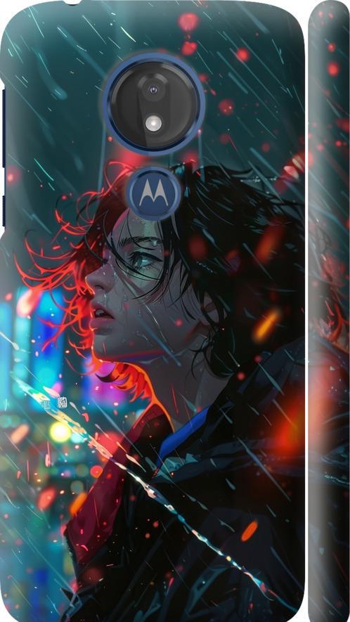 Чехол на Motorola Moto G7 Power Ночные огни (6096m-1657-42517)