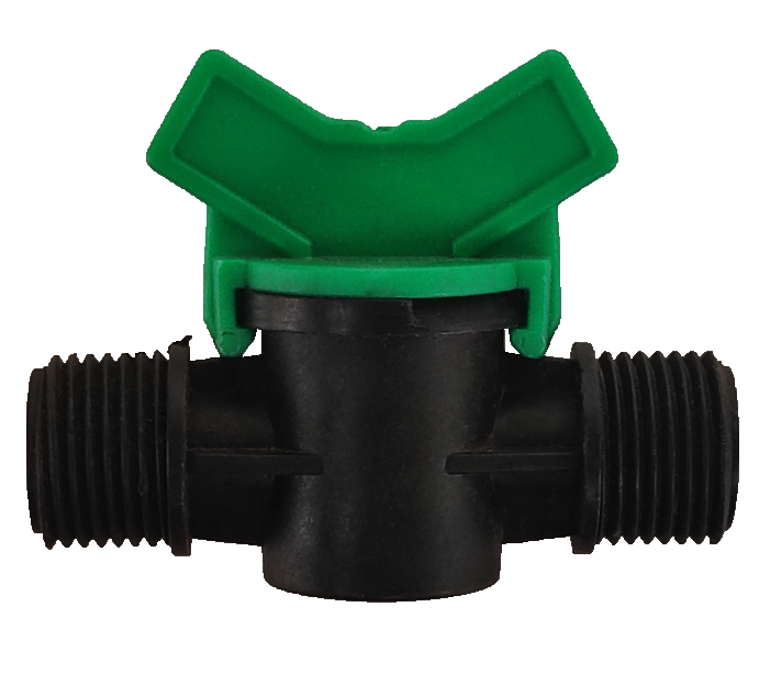 Кран для шланга пластиковый наружная резьба 1/2"-1/2" (6573)