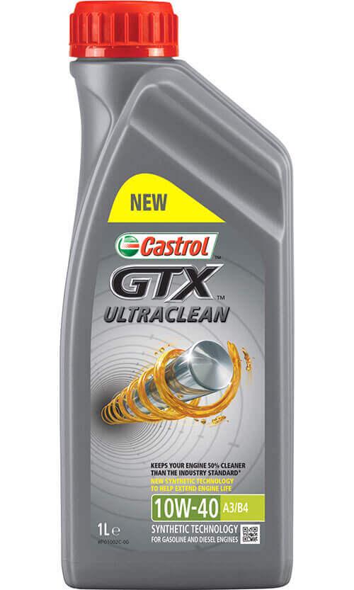 Моторне мастило Castrol GTX Ultraclean 10W-40 SL/CF A3/B4 1 л (UR-GTXUA3-12X1L)