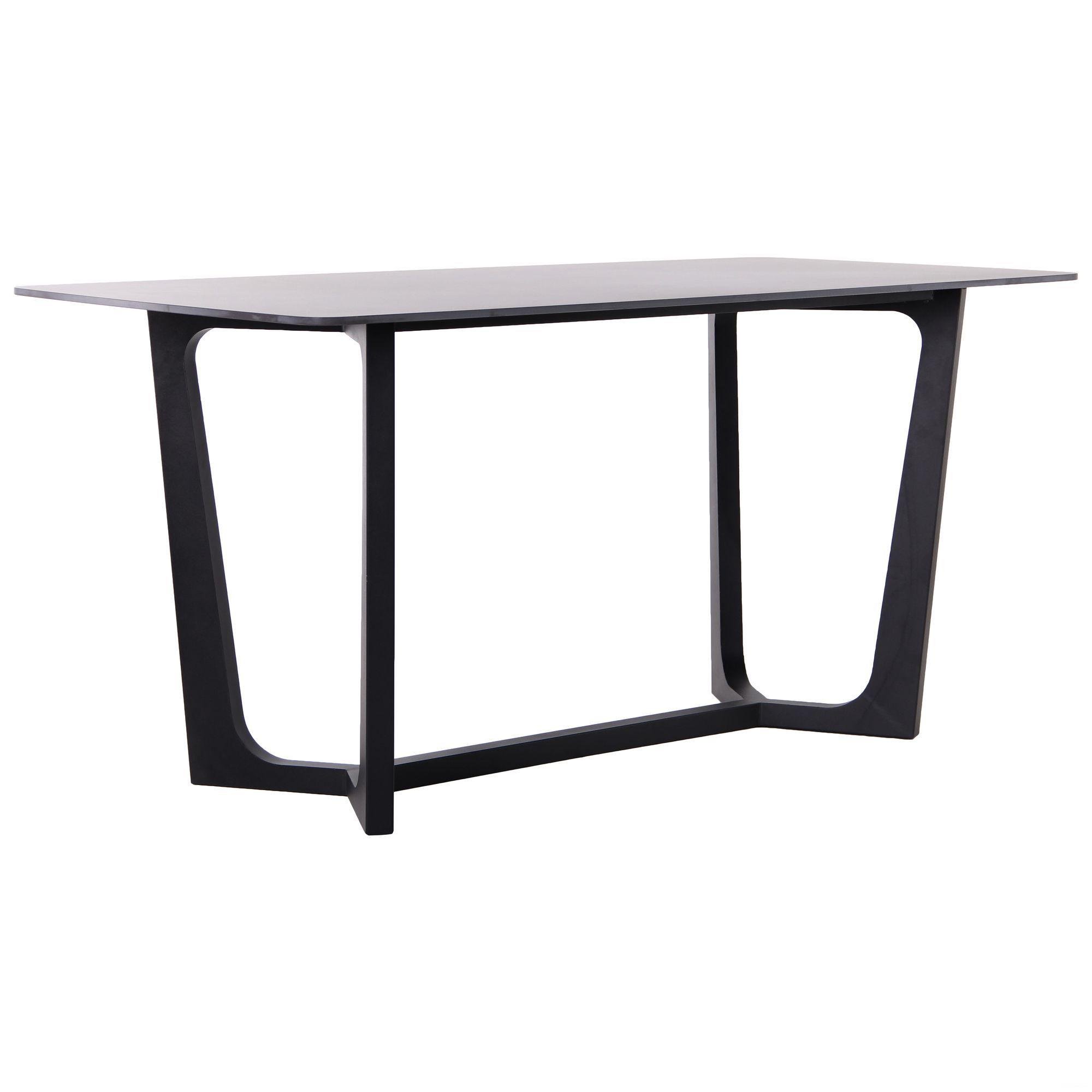 Обідній стіл AMF Blake 730х1600х800 Вlack/Сeramics Emperadoro