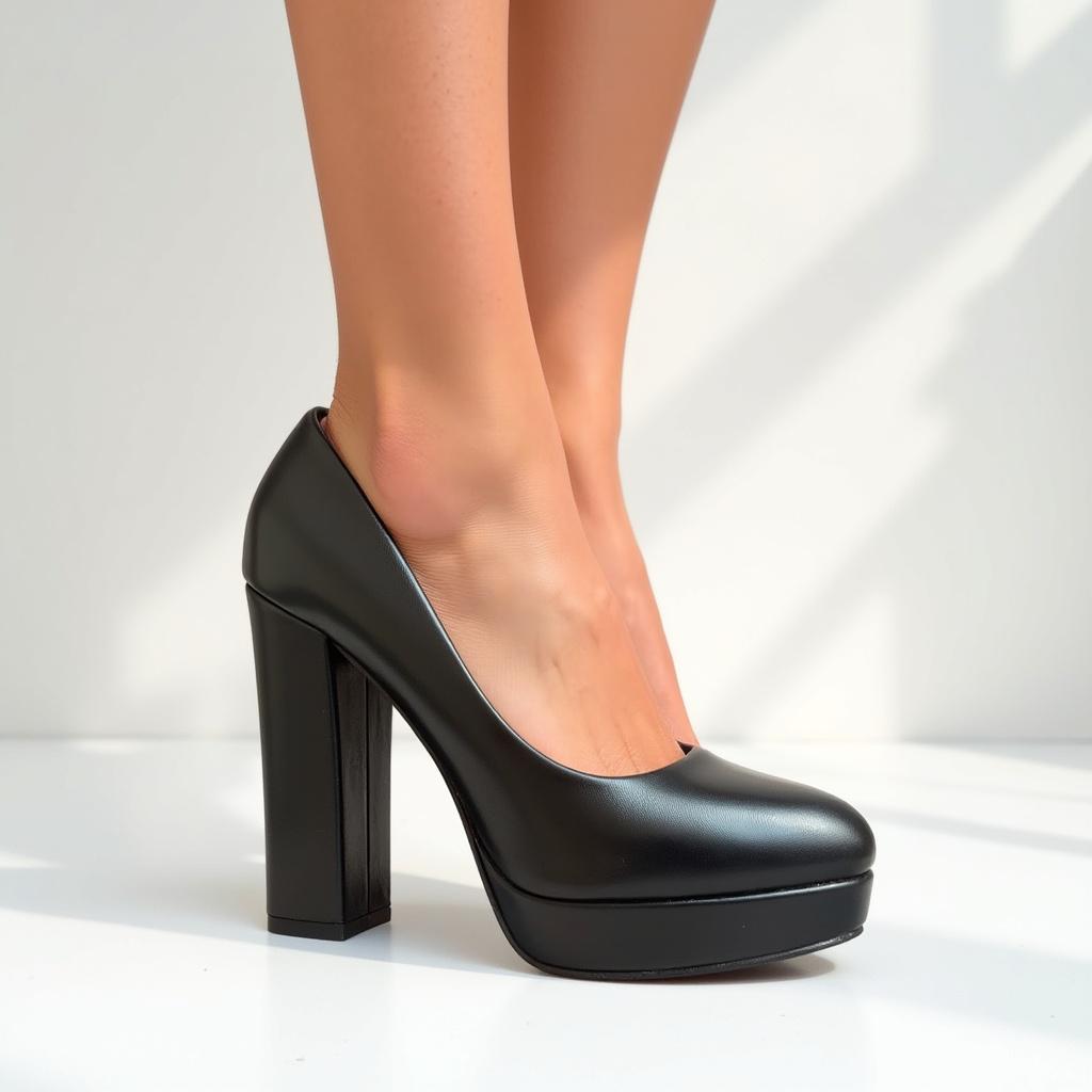 Туфли женские Stilli 728 на каблуке р. 39 Черный (24628931)